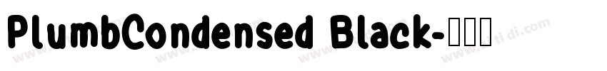 PlumbCondensed Black字体转换
